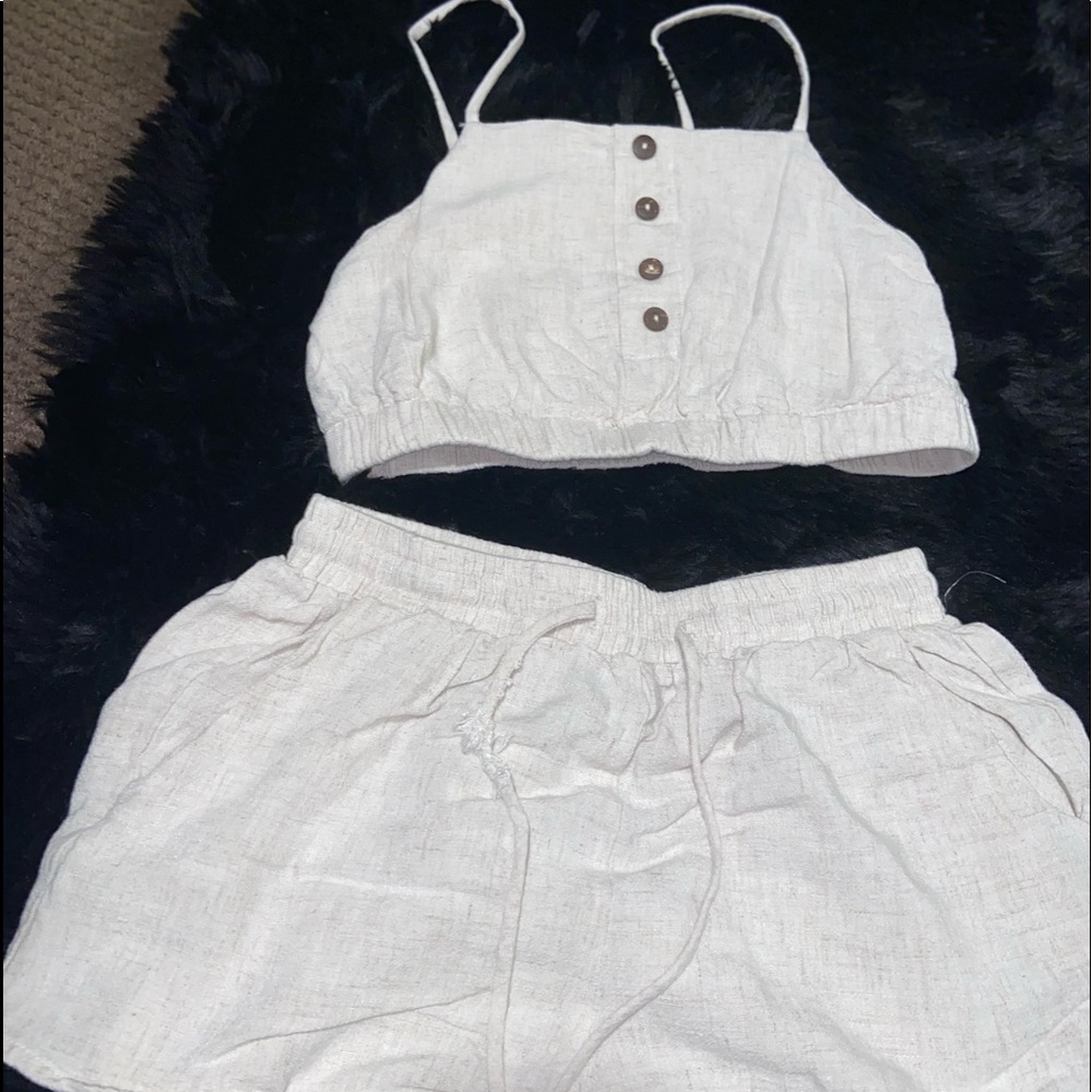 Cream two piece set
